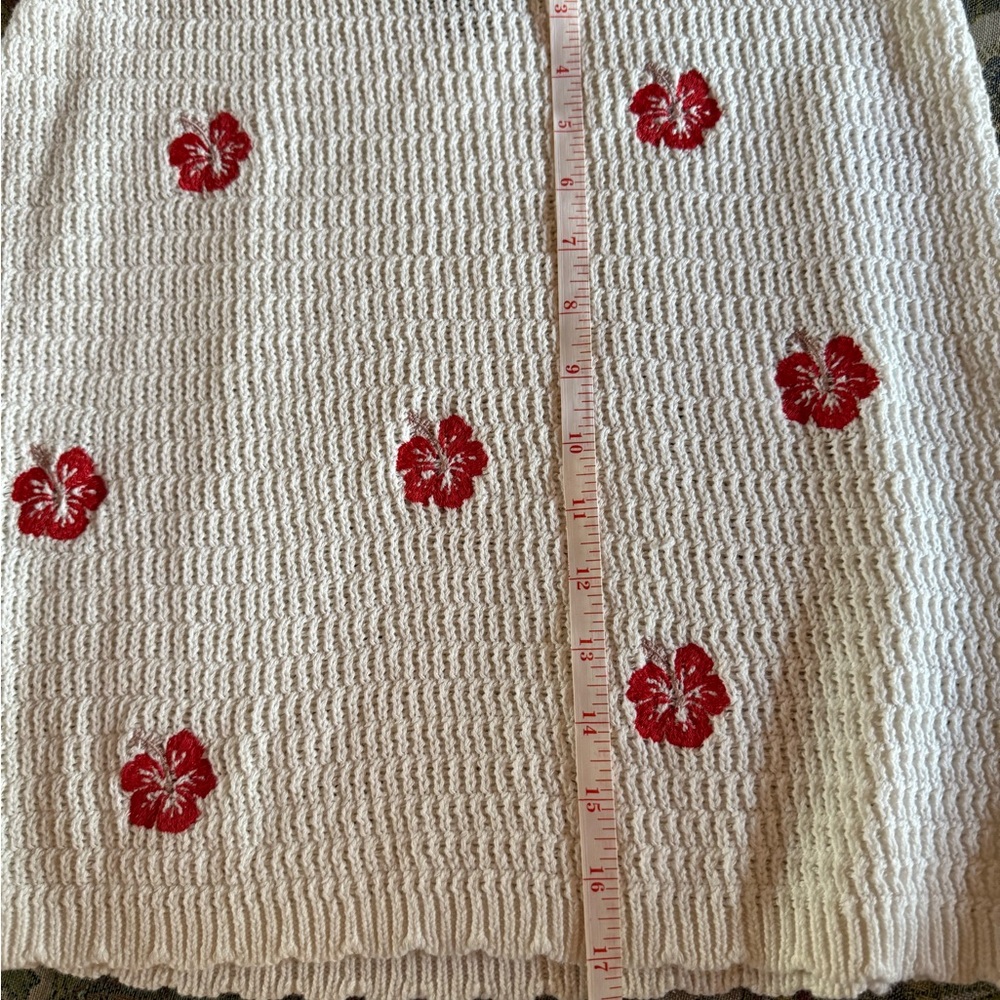 Wild Fable White and Red Crochet Skirt Set - Picture 8 of 9